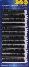 Load image into Gallery viewer, Premium Mink Lashes C-Curl (0.15mm)