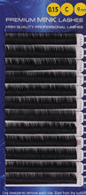 Load image into Gallery viewer, Premium Mink Lashes C-Curl (0.15mm)