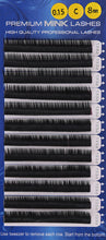 Load image into Gallery viewer, Premium Mink Lashes C-Curl (0.15mm)