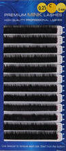 Load image into Gallery viewer, Premium Mink Lashes C-Curl (0.25mm)