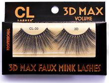 Load image into Gallery viewer, CL 3D Max Faux Mink Lashes #30 (6 Pack)
