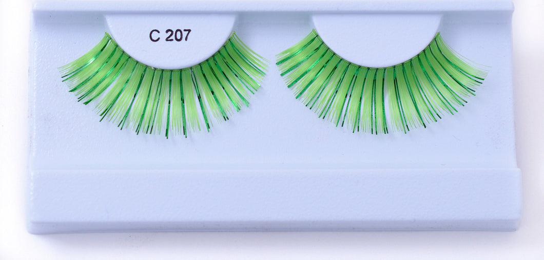 CL-C207 Green Color Tinsel Eyelashes (5pack)