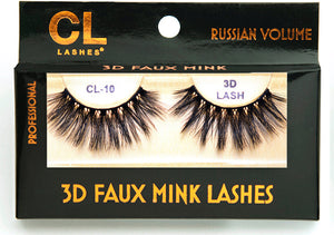 CL 3D Faux Mink Lashes #10 (6 Pack)