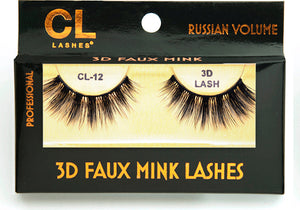 CL 3D Faux Mink Lashes #12 (6 Pack)