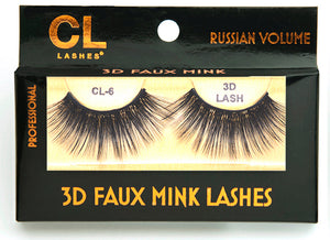 CL 3D Faux Mink Lashes #6 (6 Pack)