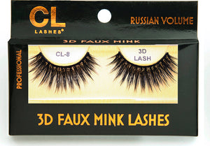 CL 3D Faux Mink Lashes #8 (6 Pack)