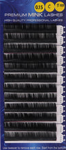 Load image into Gallery viewer, Premium Mink Lashes C-Curl (0.15mm)
