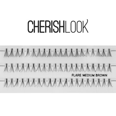 Cherishlook Eyelash #Flare Medium BROWN (100 Pack) ($1.25 per pack)
