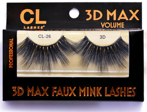 CL 3D Max Faux Mink Lashes #26 (4 Pack)