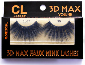 CL 3D Max Faux Mink Lashes #27 (4 Pack)